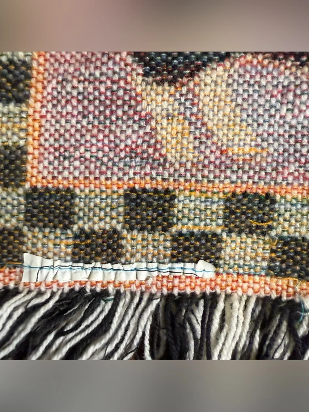 Cottagecore Farmhouse Rug Woven Folk Art Sheep Chicken Rustic Heritage Grandma